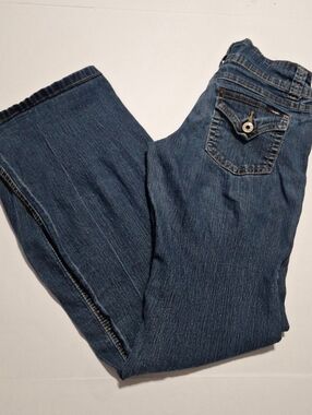 Angels Women's Boot-Cut Jeans in Indigo Blue